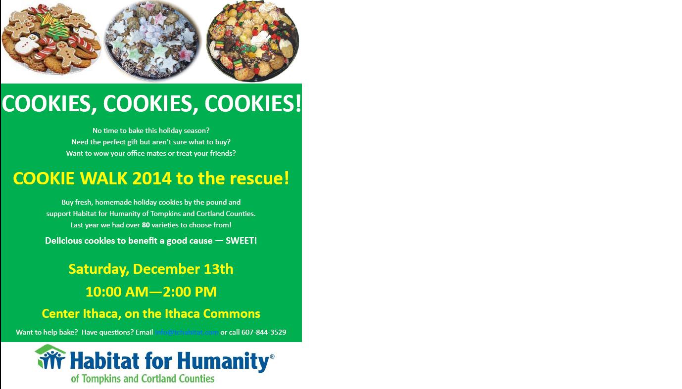 Cookie Walk flyer 2014